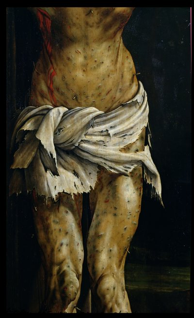 The Crucifixion from the Isenheim Altarpiece (detail) by Matthias Grünewald